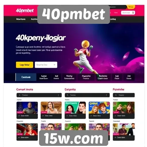 Acessibilidade e navegação no site 40pmbet